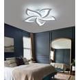 thumbnail image 2 of Q&S Modern LED Flower Shape Ceiling Light Dimmable Flush Mount Ceiling Lights Fixture for Bedroom Dining Room Living Room 25.2”, 2 of 8