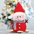 thumbnail image 1 of Plush Christmas Snowman Ornaments Xmas Decorations Hand Made Santa Claus Snowman Dolls For Holiday Party Festival Fireplace Home Decor Christmas Gift, 1 of 6