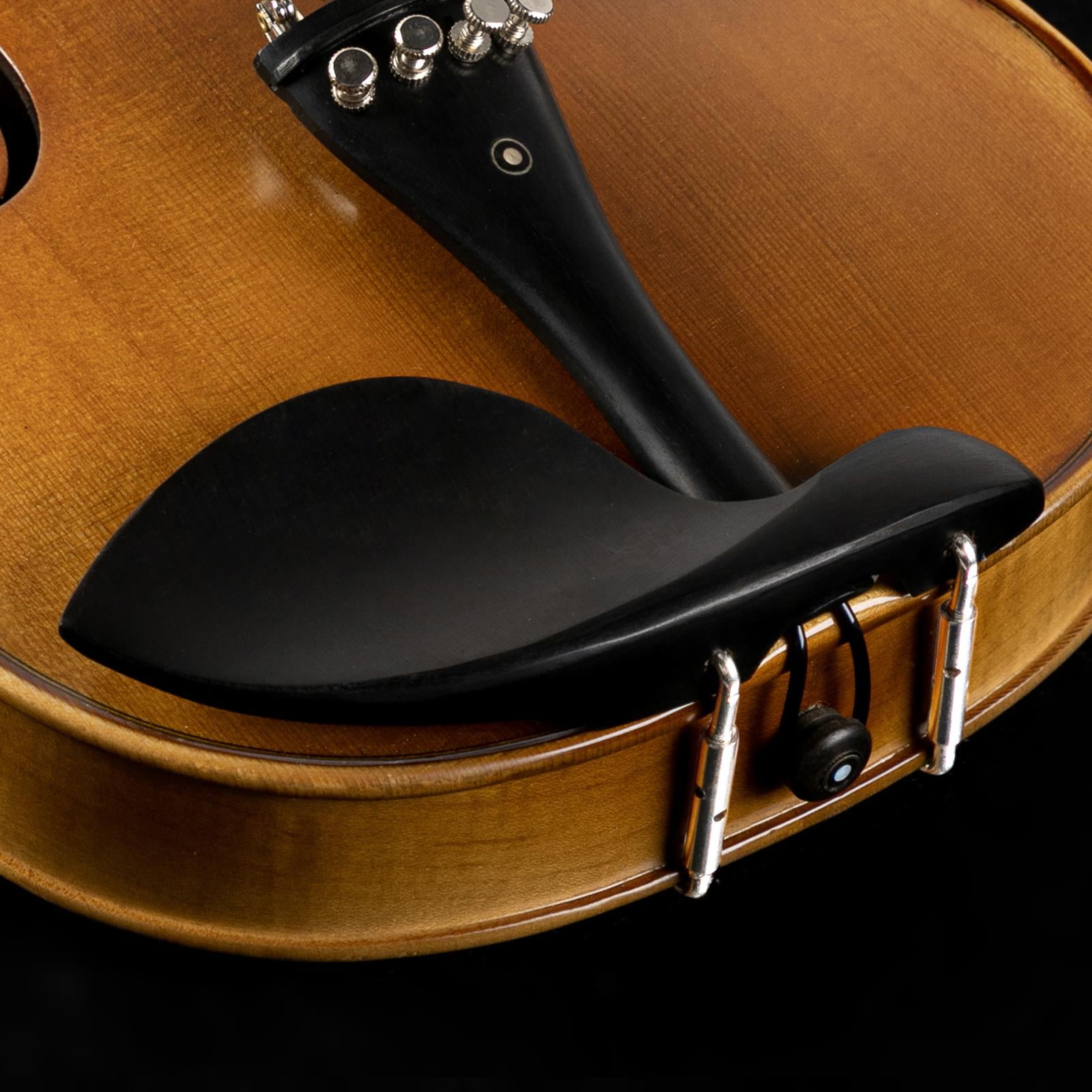 Glarry 4/4 Acoustic Violin Kit w/Square Case, 2 Bows, Extra Strings and Bridge, Matt Natural
