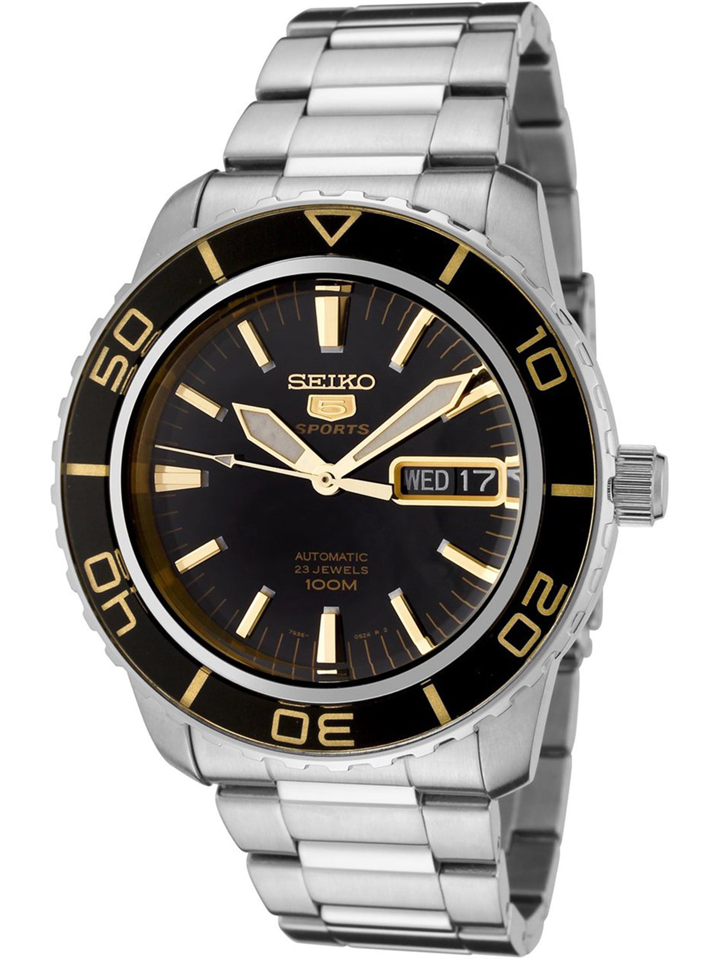 SEIKO\u0026nbsp;SRPB94K1,Men's Automatic Sports,Self Winding,Stainless Steel  Case and bracelet,Screw Back,100m WR,SRPB94 - Walmart.com