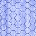 thumbnail image 1 of Ahgly Company Indoor Square Trellis Blue Modern Area Rugs, 4' Square, 1 of 4