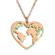thumbnail image 1 of Collar de Mujer con Dije de Corazón Mundo LuckyLy Acero Inoxidable Modelo Kate Rosa Claro UNITALLA, 1 of 8
