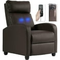thumbnail image 5 of BestMassage Wingback Sofa Reclining Chair with Massage Function,Brown, 5 of 8
