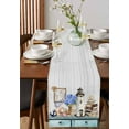 thumbnail image 2 of Hokiten Table Runners 48 Inches Long Dress Scarves, Vintage Lighthouse Coastal Farmhouse Kitchen/Dining Table Runner, Short Coffee Tablerunners, Nautical Ocean Sea Retro Art 13x48 Inch, 2 of 7