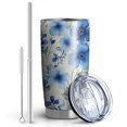 thumbnail image 2 of 20 Oz Pioneer Flower Coffee Tumbler Double Wall Insulated Stainless Steel Water Bottle | Metal Reusable Thermoses Flask with Cup Cap | Leak & Sweat Proof with Anti-Dust Lid, 2 of 7