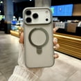 thumbnail image 1 of Magnetic for iPhone 17 Case with Camera Lens Protector, Drop Protection Translucent Matte Slim Fit Shockproof Anti-Slip Durable Lightweight Phone Case for iPhone 17, Grey, 1 of 7