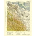 thumbnail image 2 of USGS 20x24 Black Ornate Wood Framed with Double Matting Museum Art Print Titled - Palo Alto California Quad - USGS 1943, 2 of 4