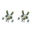 thumbnail image 1 of Moyic 12 Pieces Wedding Car Decorations Kit Silk Bows Flower Ribbon Set Verde 2Conjunto, 1 of 6