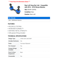 thumbnail image 2 of Rear Left Sway Bar Link - Compatible with 2016 - 2018 Nissan Maxima 2017, 2 of 2