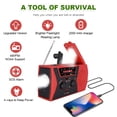 thumbnail image 2 of Amerteer AM/FM NOAA solar hand-cranked Charging Multi-function Radio With LED flashlight, LED Reading Light Outdoor Household Emergency Device Functional Radio--4 in 1, 2 of 7
