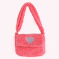 thumbnail image 5 of Bolso de mano peludo para mujer, bandolera suave y esponjosa, bolso de ocio ligero para mujer, 5 of 5