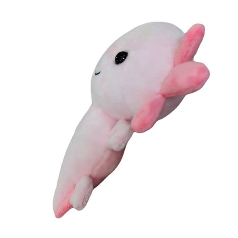 Axolotl Plush Toy, Cute Stuffed Animal Salamander Doll Birthday Gift Pink (Standing 20cm)