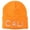Orange, variant on Cali Embroidered Neon Long Beanie - Green OSFM