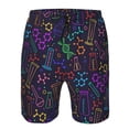 thumbnail image 4 of Yiaed Chemistry Science Print Men's Swim Trunks with Lining Quick Dry Sports Shorts Beach Shorts Boardshorts-Large, 4 of 5