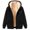 Black, variant on Womens Hoodies Cozy Heart Print Hooded Long Sleeve Pockets Zip Up Drawstring Jacket for Outdoor Wear Womens Sweatshirts Beige XXL