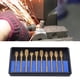 thumbnail image 4 of 10 piezas de cabezales de pulido de Carburo de tungsteno Bling Bling herramienta giratoria abrasiva, 4 of 7