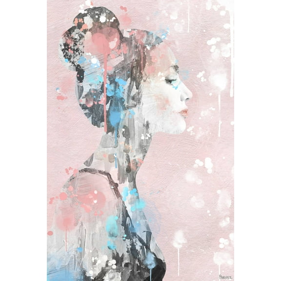 Parvez Taj Paint Drippings Beauty Canvas Wall Art