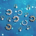 thumbnail image 2 of Ear Cuff de perlas para mujer, pendientes bohemios apilables en forma de C con diamantes de imitación de circonia cúbica, pendientes de Clip pequeños, joyería de boda, nueva moda 2024, 2 of 5