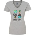 thumbnail image 3 of Inktastic Earth Day Plant a Tree Save the Bees Save the Seas Love Your Mother Earth Women's V-Neck T-Shirt, 3 of 5