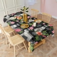 thumbnail image 3 of Schnauzer with Pioneer Flower Rectangle Tablecloth 60"x120",Waterproof Polyester Rectangle Table Cloth, Wipeable Spillproof Polyester Tablecloth for Dining, Camping, Indoor and Outdoor, 3 of 6