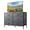 Dark Gray, variant on GALAXHERO 6-Drawer Fabric Dresser, 50-Inch TV Stand Wide Chest of Drawers for Bedroom, Closet, Living Room, Rustic Brown