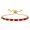 Multicolor, variant on 18K Gold-Plated Cubic Zirconia Rectangle Micro Pave Smooth Slider Bracelet Multicolor T120