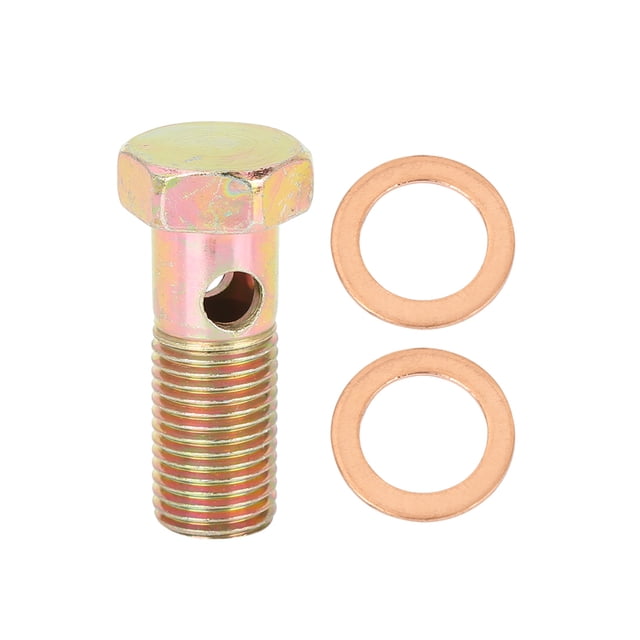 M14x1.5mm Auto Metric Thread Banjo Bolts Brake Fitting Adapter with 2pcs M14 Washers