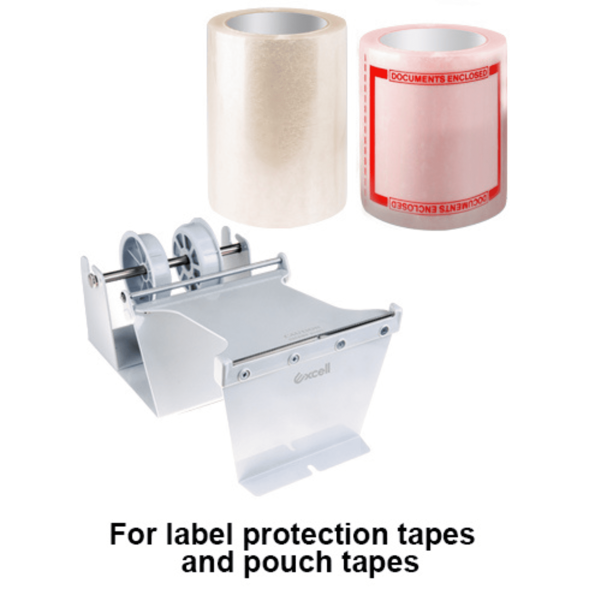 Excell Label Protection and Pouch Tape Dispenser (ET-601GR): 6 in. width (Grey)
