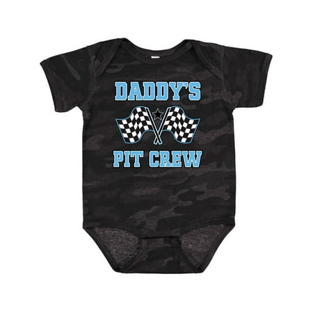 

Inktastic Daddys Pit Crew Boys Racing Gift Baby Boy Bodysuit