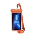 thumbnail image 3 of Naierhg Swimming Supply Touchscreen Comfortable Grip Anti-scratch TPU Cell Phone Waterproof Case Orange, 3 of 8