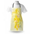 thumbnail image 3 of Country Apron Romantic White Yellow Flowers Leaves Orchids with Abstract Backdrop Image Print, Unisex Kitchen Bib Apron with Adjustable Neck for Cooking Baking Gardening, Multicolor, by Ambesonne, 3 of 3
