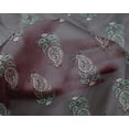 thumbnail image 4 of oneOone Silk Tabby Fabric Leaves & Paisley Block Fabric Prints By Yard 42 Inch Wide, 4 of 4