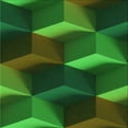 thumbnail image 1 of Ahgly Company Machine Washable Indoor Square Transitional Dark Forest Green Area Rugs, 5' Square, 1 of 7