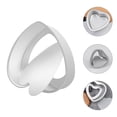 thumbnail image 1 of ORDDIART Heart Shaped Baking Dish For Kitchen Use With Removable Bottom Silver 1Pcs, 1 of 8