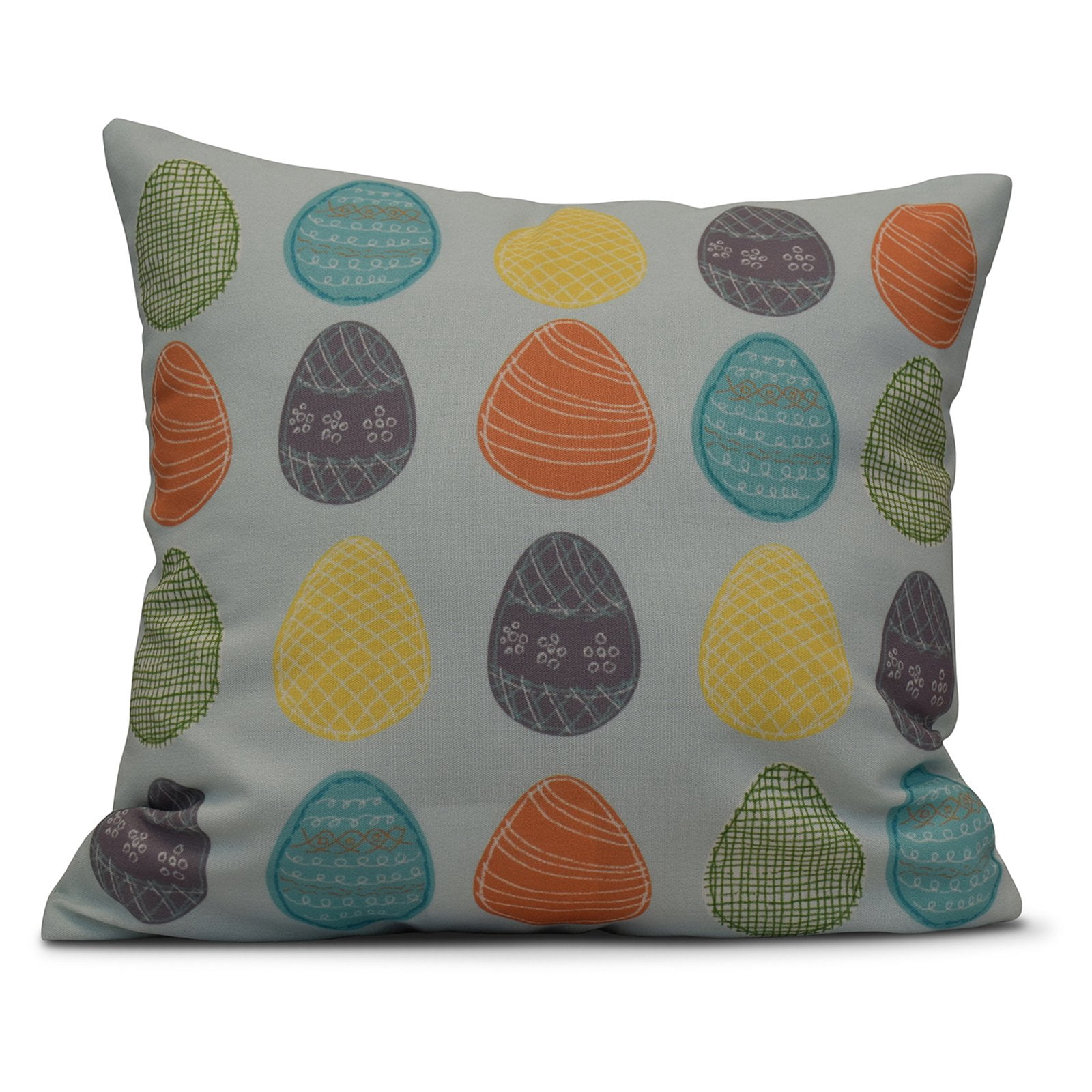 Simply Daisy 16" x 16" Eggs-ellent! Easter Geometric Print Pillow