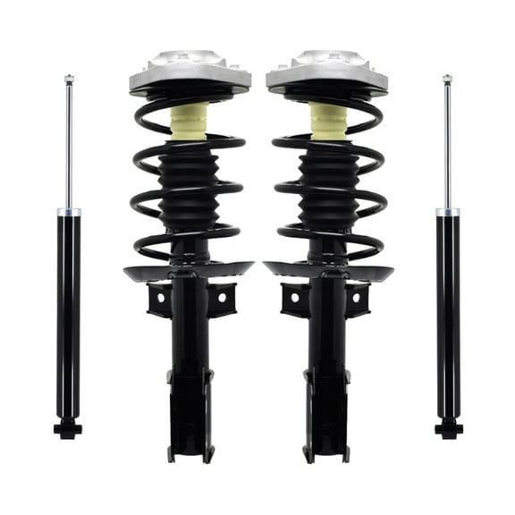 Front Quick Complete Strut-Rear Shock For 2013 2014 Mercedes-Benz E550 Monotube