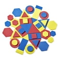 thumbnail image 3 of Kit para estudiantes con bloques de atributos de espuma hand2mind, set de geometría, 3 of 6