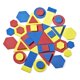 thumbnail image 3 of Kit para estudiantes con bloques de atributos de espuma hand2mind, set de geometría, 3 of 6
