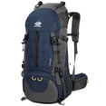 thumbnail image 1 of Mochila de senderismo WoneNice 50 L impermeable con funda para lluvia, 1 of 9