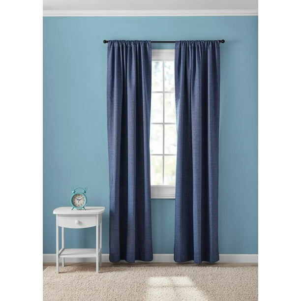 Your Zone Chambray Blackout Window, Blackout Curtain Panel