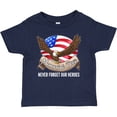 thumbnail image 3 of Inktastic Memorial Day- Never Forget Our Heroes- Bald Eagle Boys or Girls Baby T-Shirt, 3 of 5