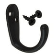 thumbnail image 2 of GlideRite 1-3/4 in. Classic Small Single Wall Coat Hooks Matte Black Pack of 5, 2 of 4