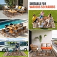 thumbnail image 3 of Brown Giraffe Outdoor Rug 3x5 Ft, Non Slip Washable Area Rug, Wildlife Animals Vintage Geometric Patio Rugs Carpet Runner, Large Floor Mat for Indoor/Outdoor Deck Porch Camping, 3 of 8