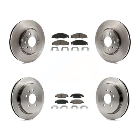 CMX Front Rear Disc Brake Rotors and Ceramic Pads Kit for Car Cadillac CTS STS K8C-101559