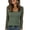 Green square neck long sleeve top a1, variant on Square Neck Long Sleeve Pullover Tops for Women, Casual Basic Lace Blouse, Soft Cozy Knit Tee for Fall Winter Daily Wear Layering, Green XL