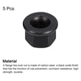 thumbnail image 3 of M14 Flange Hex Nuts, 5 Pack Grade 8.8 Carbon Steel Black Oxide Finished Hex Flange Nuts for Machinery, 3 of 5