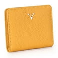 thumbnail image 1 of Cartera Sonducket Corta y Fina para Mujer con Ciervos de Navidad Amarillo, 1 of 6