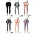 thumbnail image 4 of Fashion Girls' Leggings with Skirt - Footless Cotton Ruffle Skirt Pants for Kids for 3-12 Years, 4 of 4