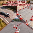 thumbnail image 2 of 28" PVC Traffic Cones 12 Pack, Portable Safety Cones with UV-Protected Surface and Reflective Collars, Orange Parking Lot Cone Construction Cones for Warehouse Organization and Crowd Control, 2 of 10
