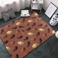 thumbnail image 3 of Area Rugs For Living Room Decor - Chocolate Pattern No.9019 Anti Slip Throw Washable Rugs 3x5 For Bedroom, Soft Indoor Carpet For Bedroom Living Room 60x39In, 3 of 5